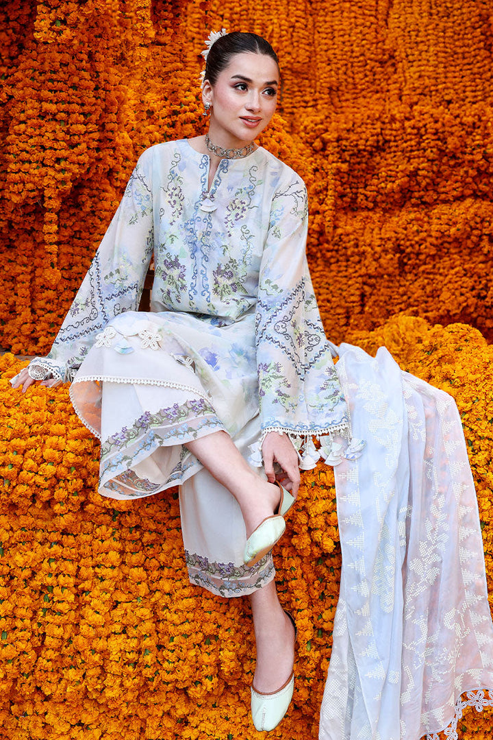 Cross Stitch - Lawn Lilac Whisper Unstitch Suit For Women - 3 Piece