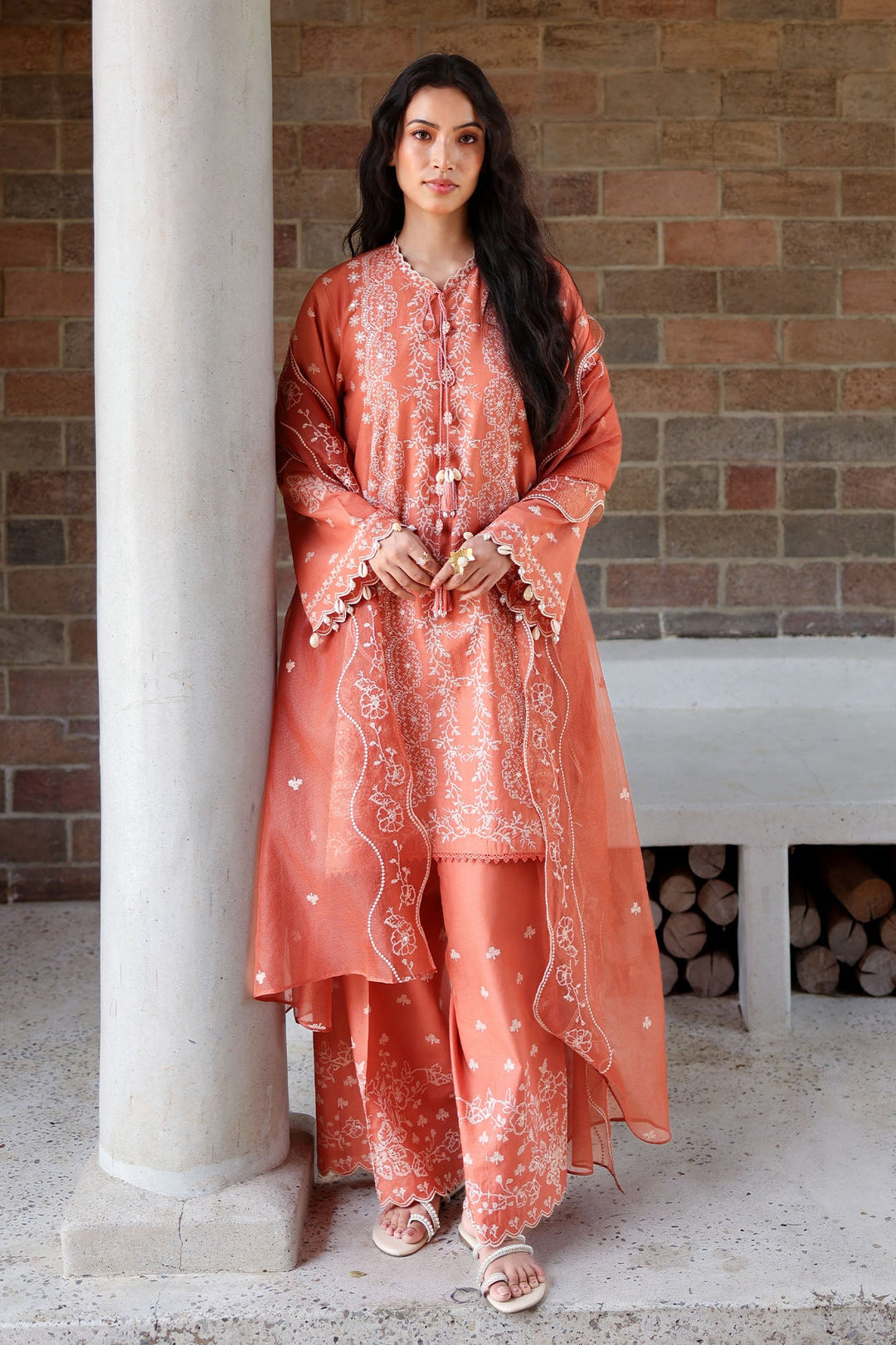 Cross Stitch - Amber Mist Lawn Unstitch Suit For Women - 3 Piece - Studio by TCS
