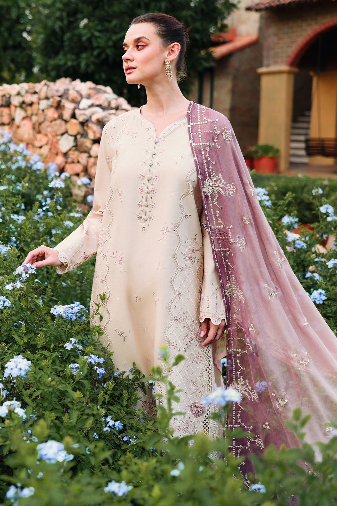 Cross Stitch - Sand Dune Lawn Unstitch Suit For Women - 3 Piece - Studio by TCS