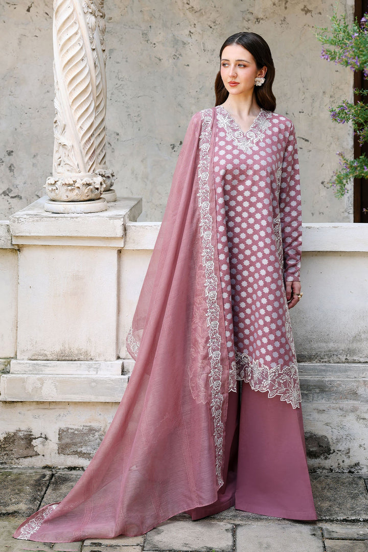 Cross Stitch - ASH ROSE Cotton Unstitch Suit For Women - 3 Piece - Studio by TCS