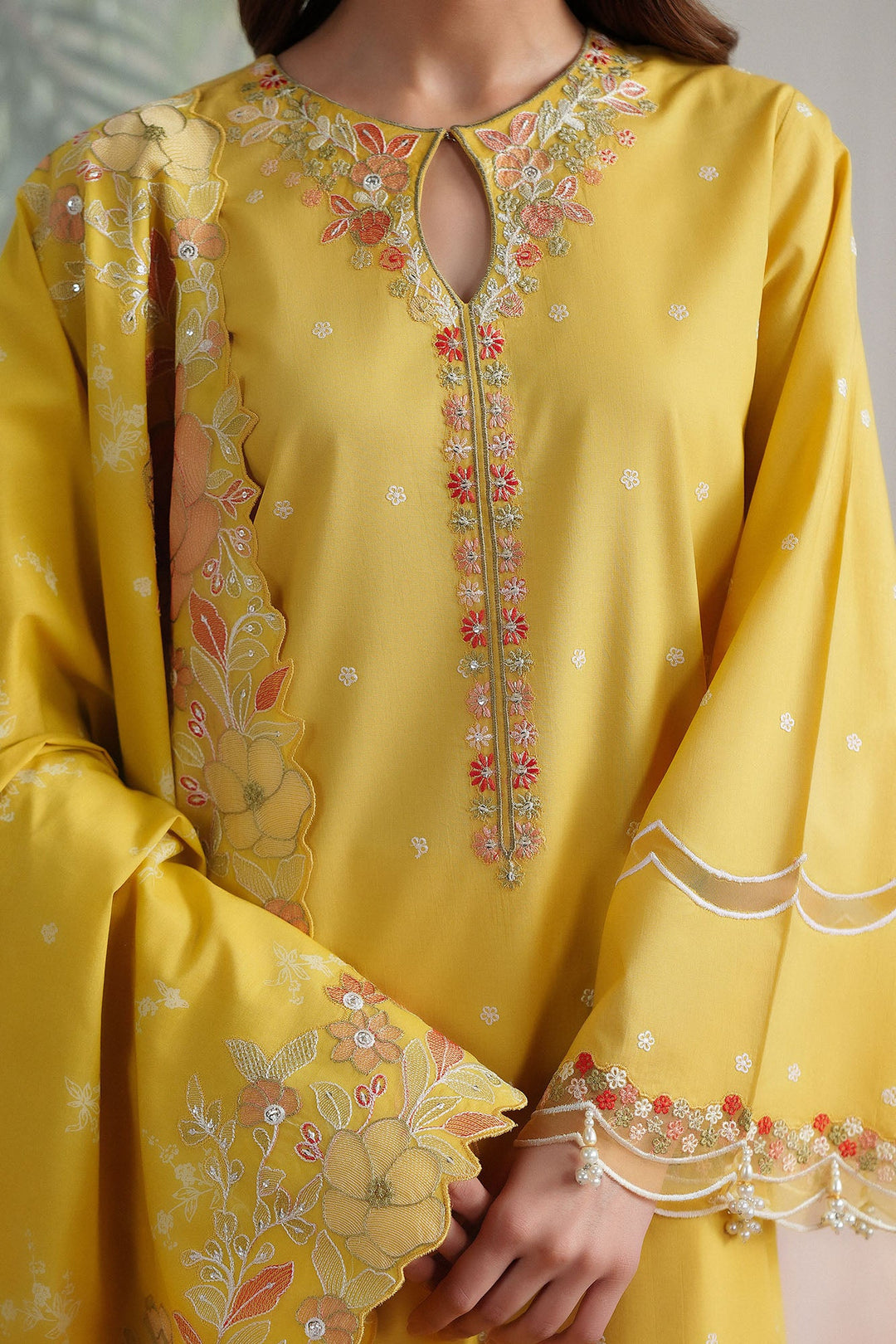 Cross Stitch Sunlit Garden 3 Piece Suit Yellow