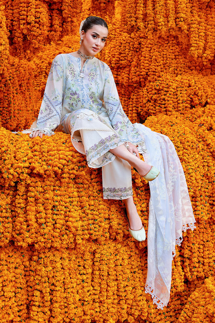 Cross Stitch - Lawn Lilac Whisper Unstitch Suit For Women - 3 Piece