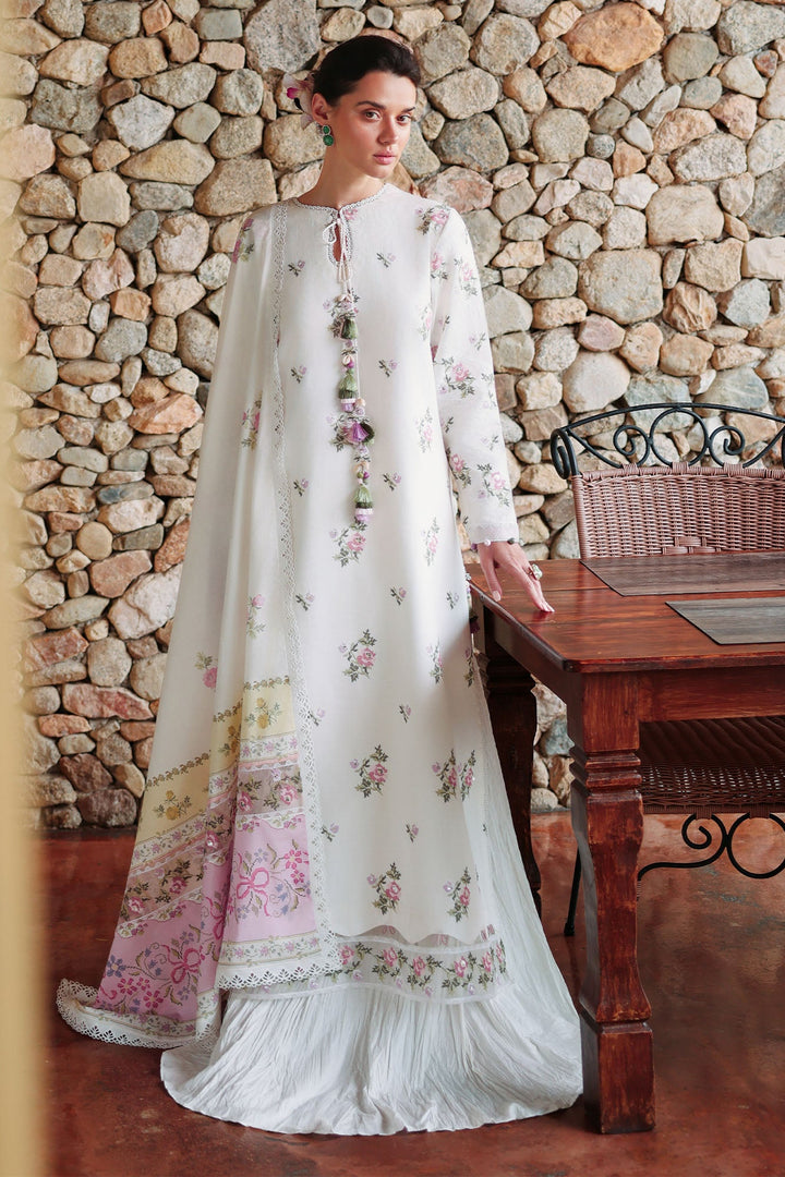 Cross Stitch - Garden Ivory Lawn Unstitch Suit For Women - 3 Piece - Studio by TCS