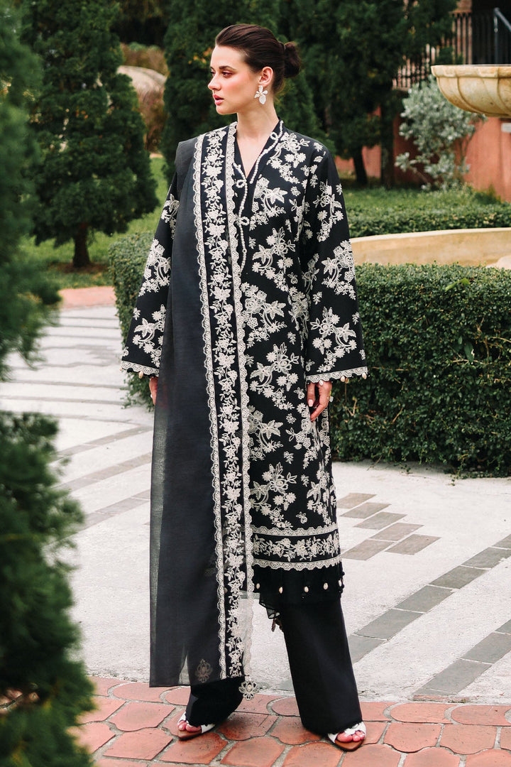 Cross Stitch - OBSIDIAN BLOOM Lawn Unstitch Suit For Women - 3 Piece - Studio by TCS
