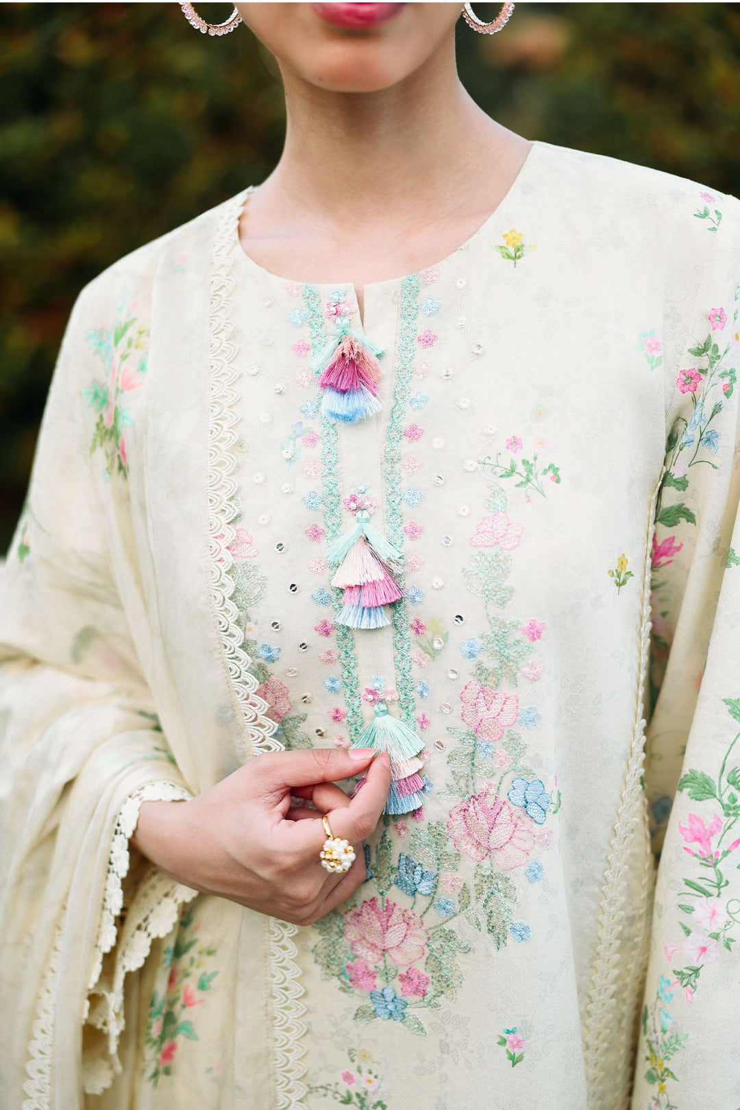 Cross Stitch - TROPIC MIST Lawn Unstitch Suit For Women - 3 Piece - Studio by TCS