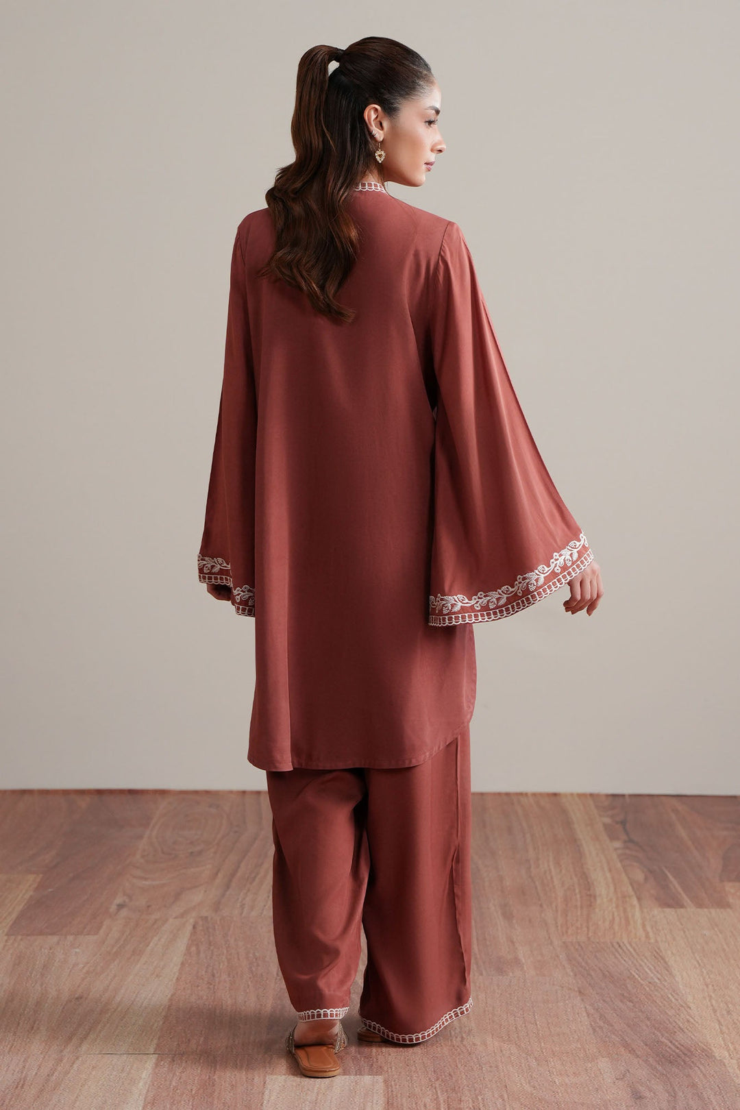 Cross Stitch Spice Glow 2 Piece Suit Orange