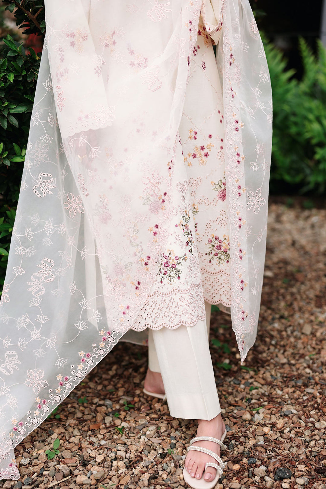 Cross Stitch - Caramel Cream Lawn Unstitch Suit For Women - 3 Piece - Studio by TCS