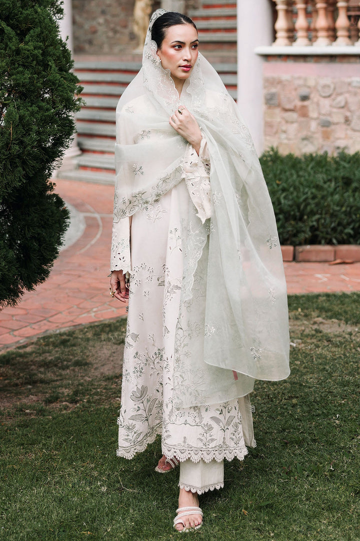 Cross Stitch - Pearl Sage Lawn Unstitch Suit For Women - 3 Piece - Studio by TCS