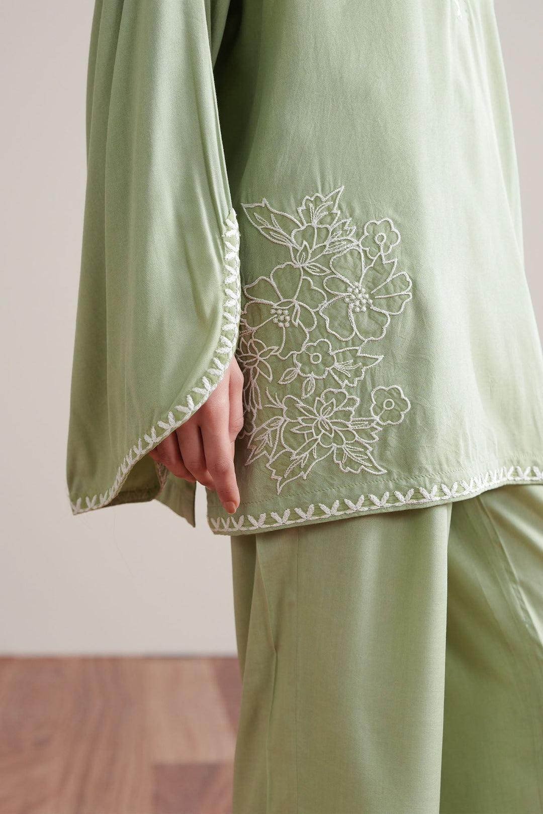 Cross Stitch Reed Rush 2 Piece Suit Green