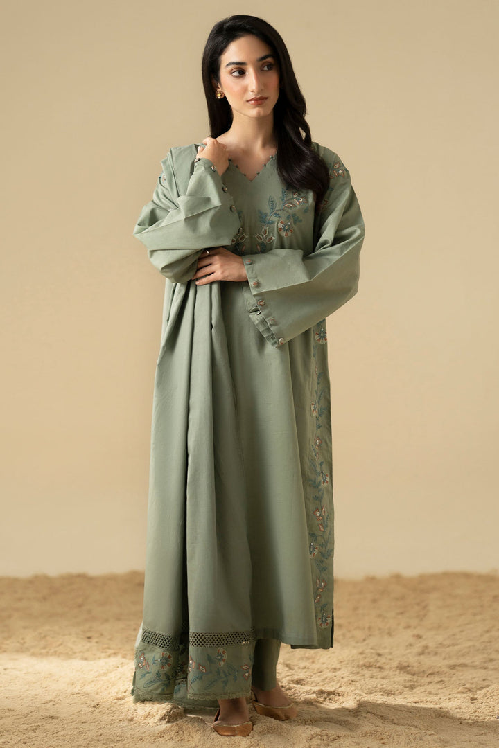 Cross Stitch Olive Dusk 3 Piece Suit Green