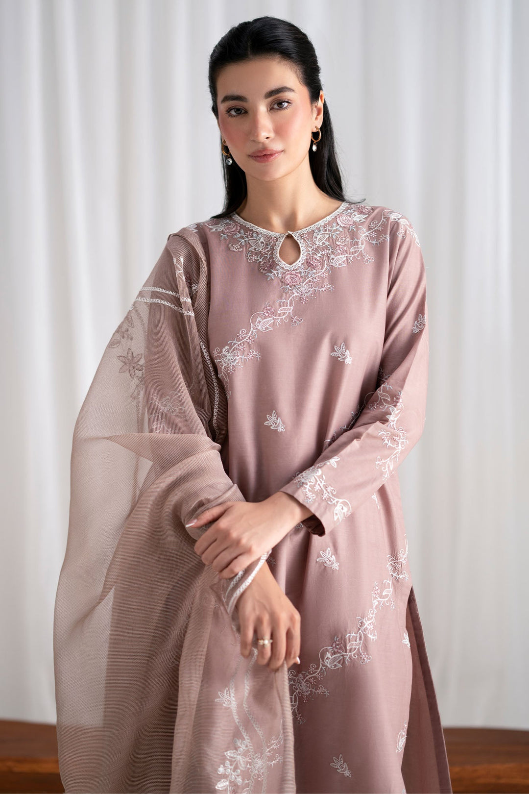 Cross Stitch Gardenia 3 Piece Suit Brown