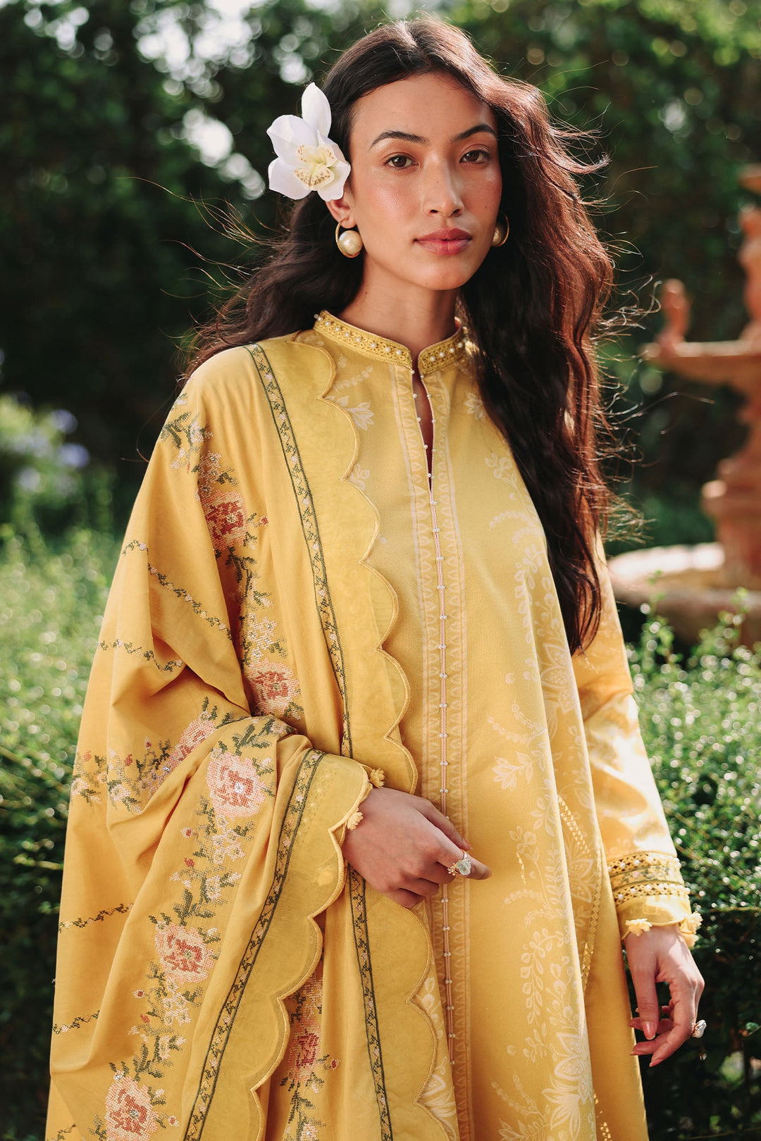 Cross Stitch - PETAL DRAPES Lawn Unstitch Suit For Women - 3 Piece - Studio by TCS