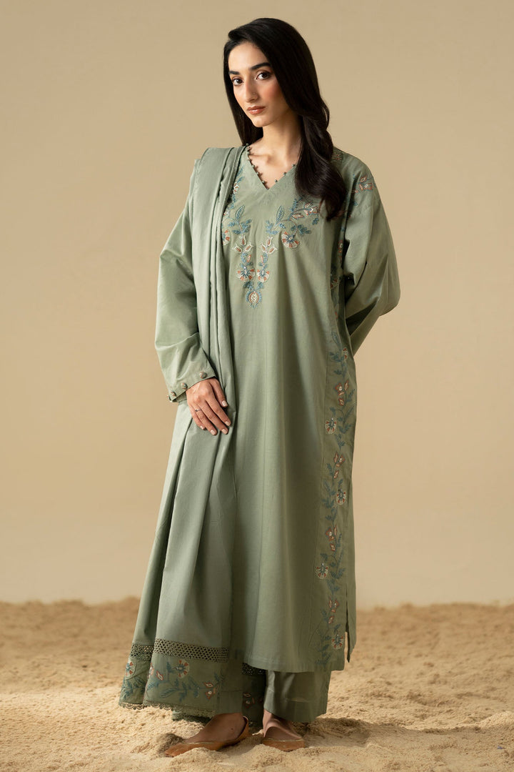 Cross Stitch Olive Dusk 3 Piece Suit Green