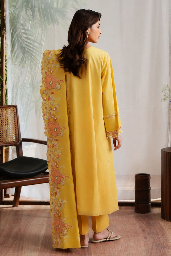 Cross Stitch Sunlit Garden 3 Piece Suit Yellow