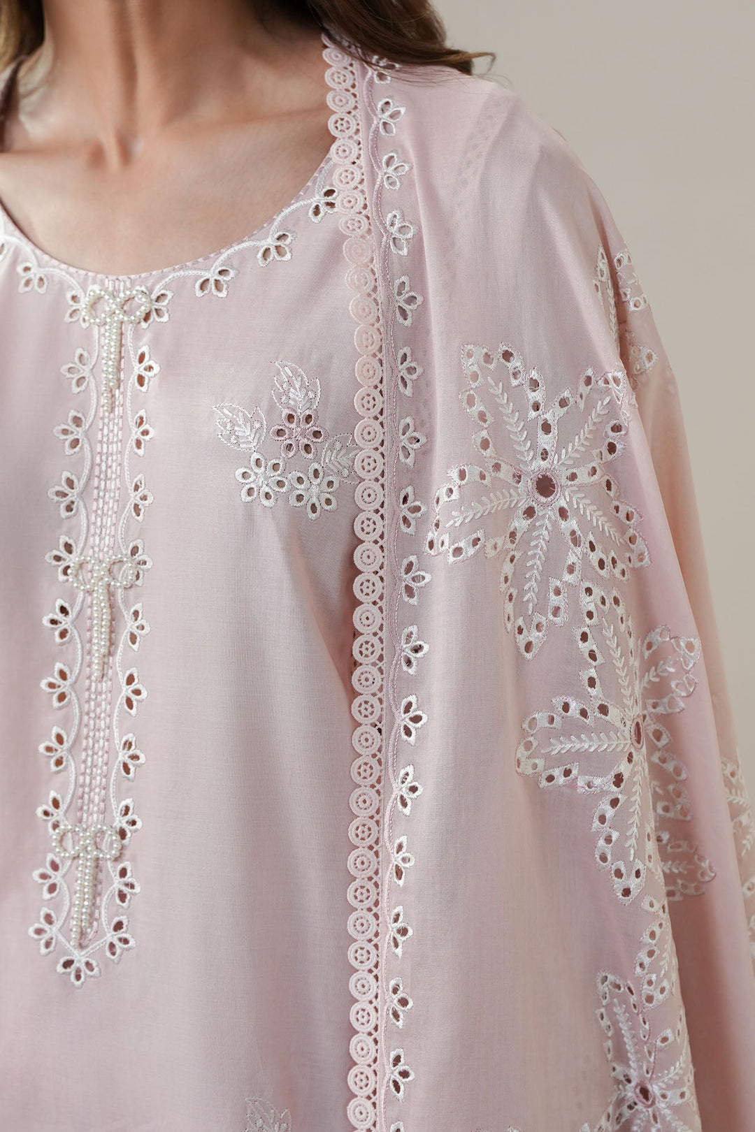 Cross Stitch PETAL DUSK Unstitched Pink 3 Piece