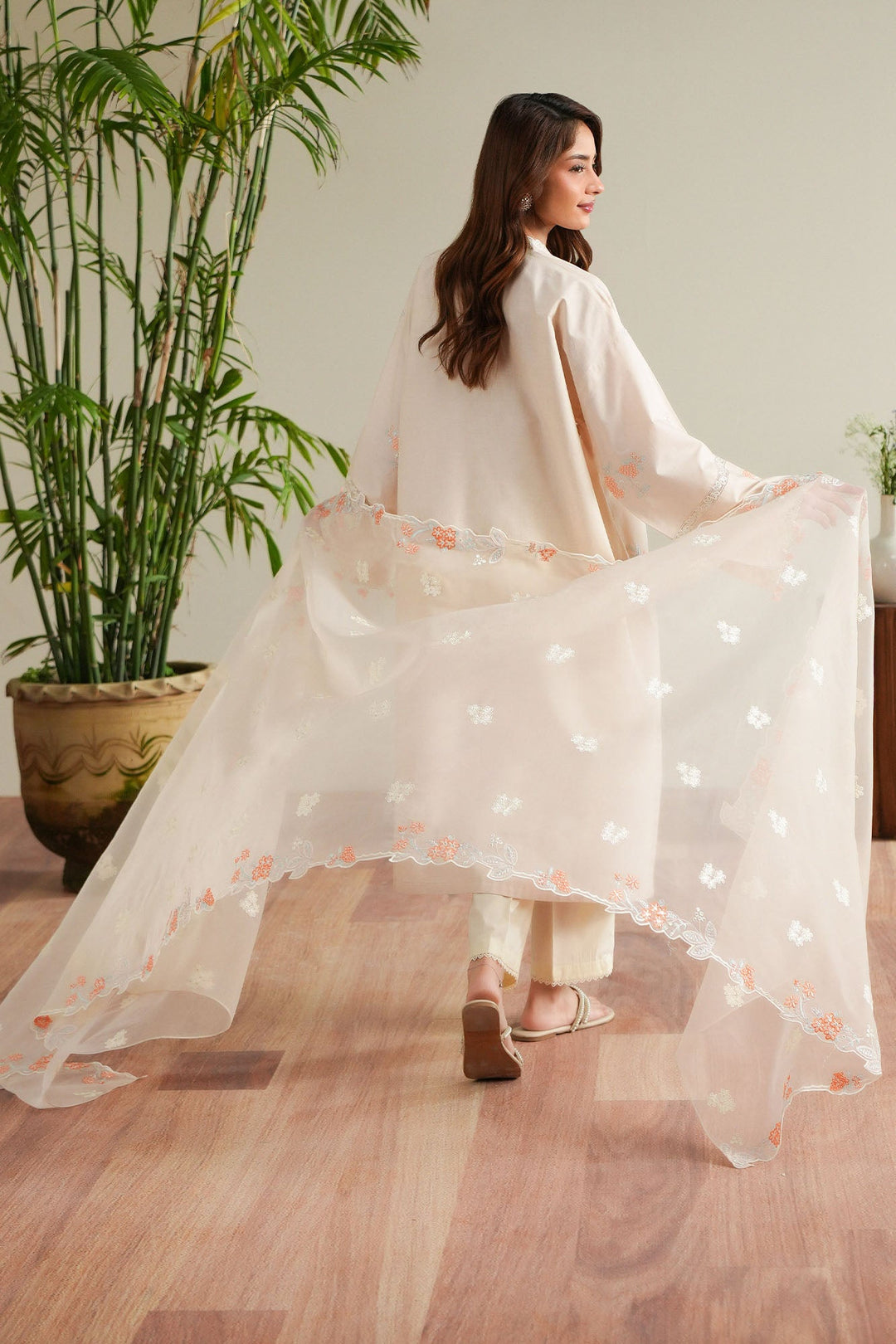 Cross Stitch Soft Appricot 2 Piece Suit Peach