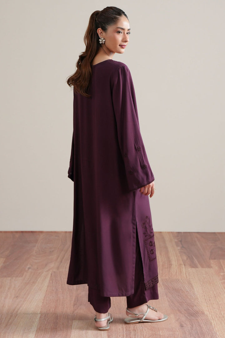 Cross Stitch Grape Glaze 2 Piece Suit Purple