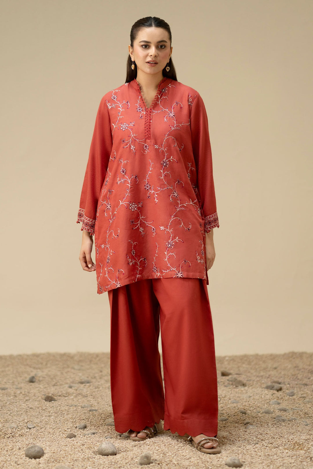 Cross Stitch Ember Dust 2 Piece Suit Orange