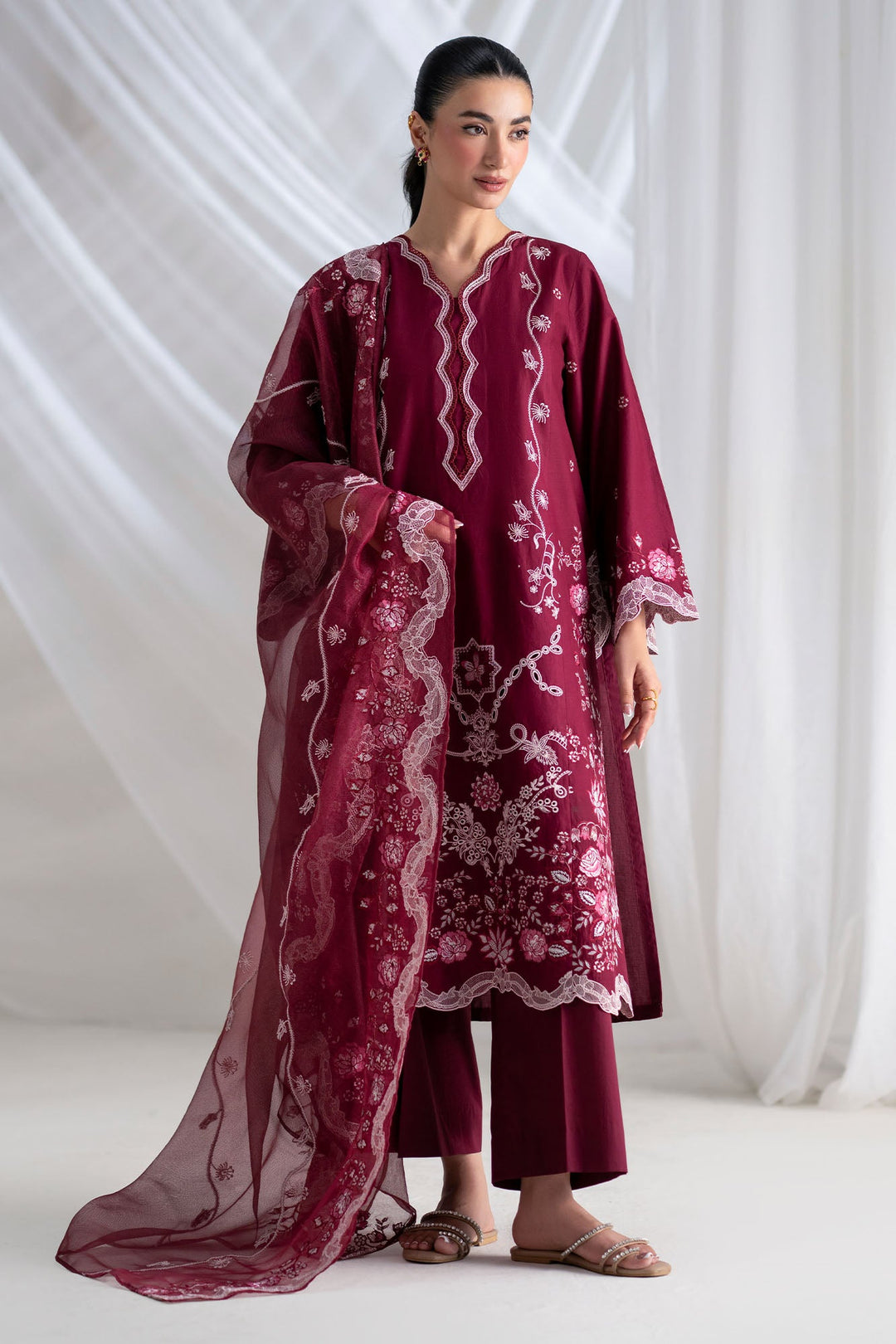 Cross Stitch Crimson 3 Piece Suit Red