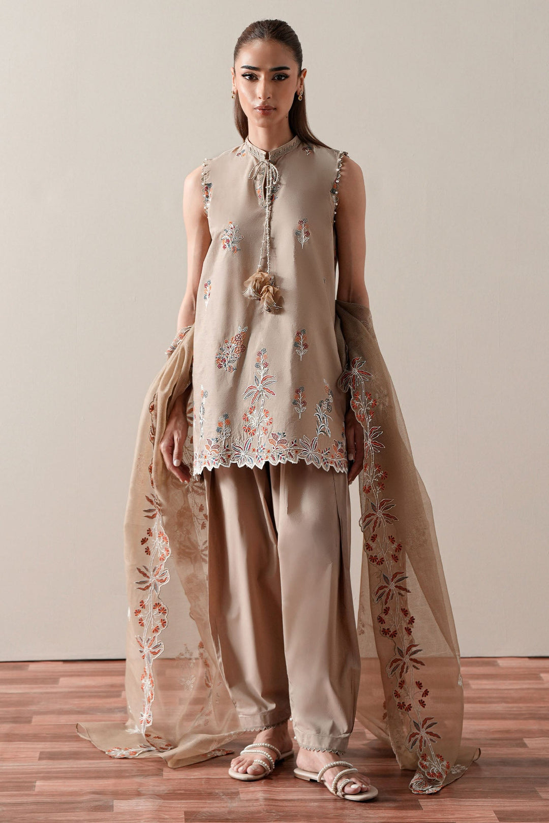 Cross Stitch DUSTY SAGE Unstitched 3 Piece