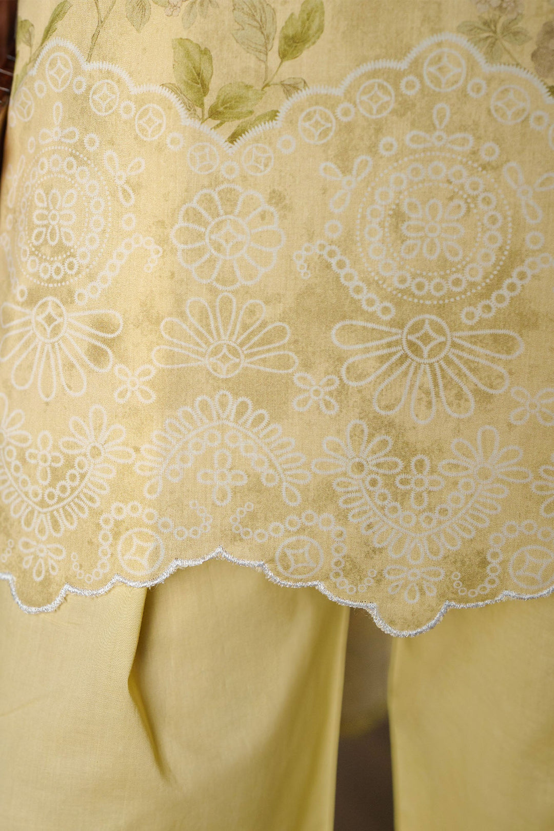 Cross Stitch OCHRE CHARM Unstitched Yellow 3 Piece