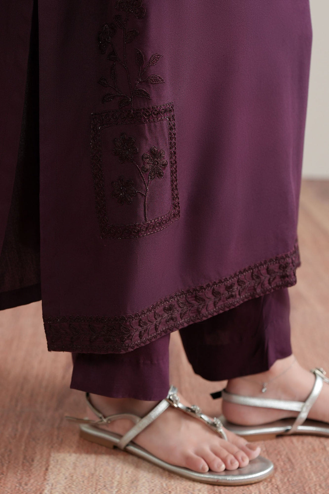 Cross Stitch Grape Glaze 2 Piece Suit Purple