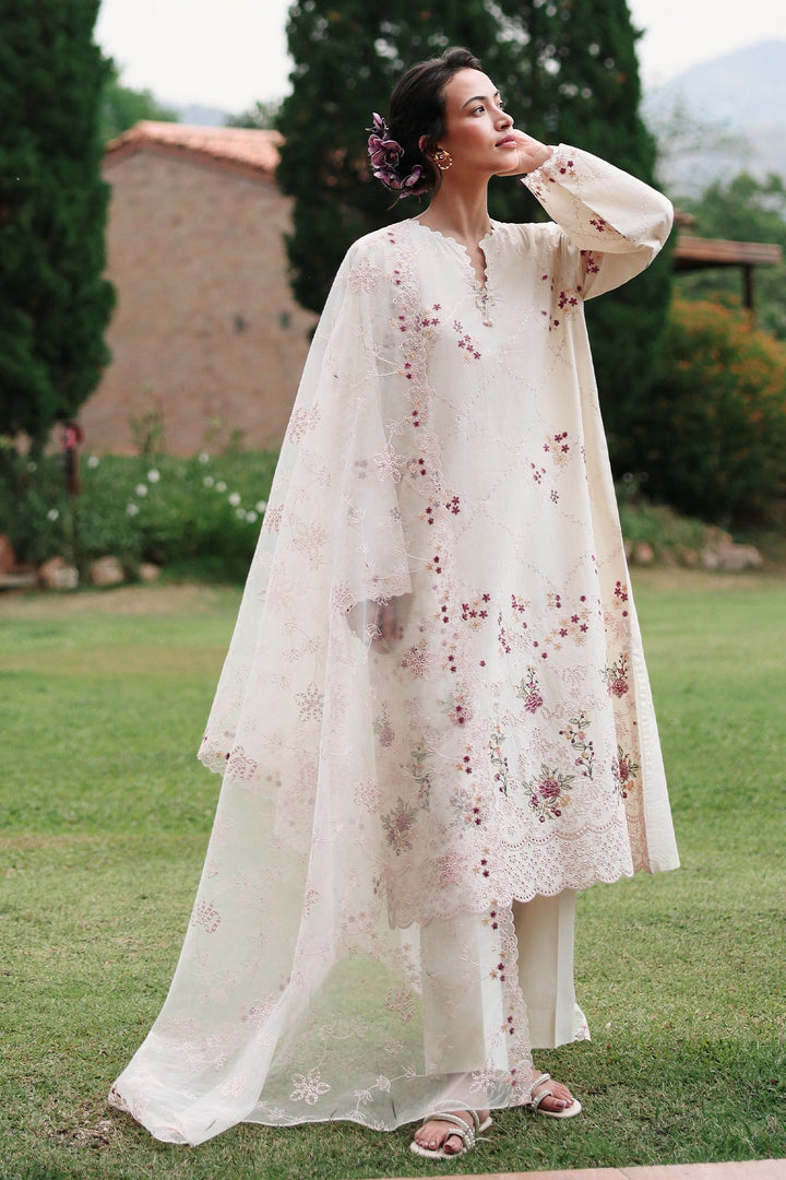 Cross Stitch - Caramel Cream Lawn Unstitch Suit For Women - 3 Piece - Studio by TCS