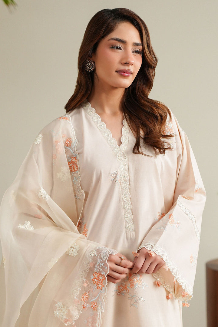 Cross Stitch Soft Appricot 2 Piece Suit Peach