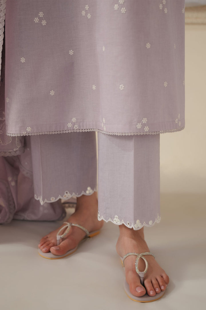 Cross Stitch - Orchid Petal Lawn Embroidered Suit For Women - 3 Piece - Studio by TCS