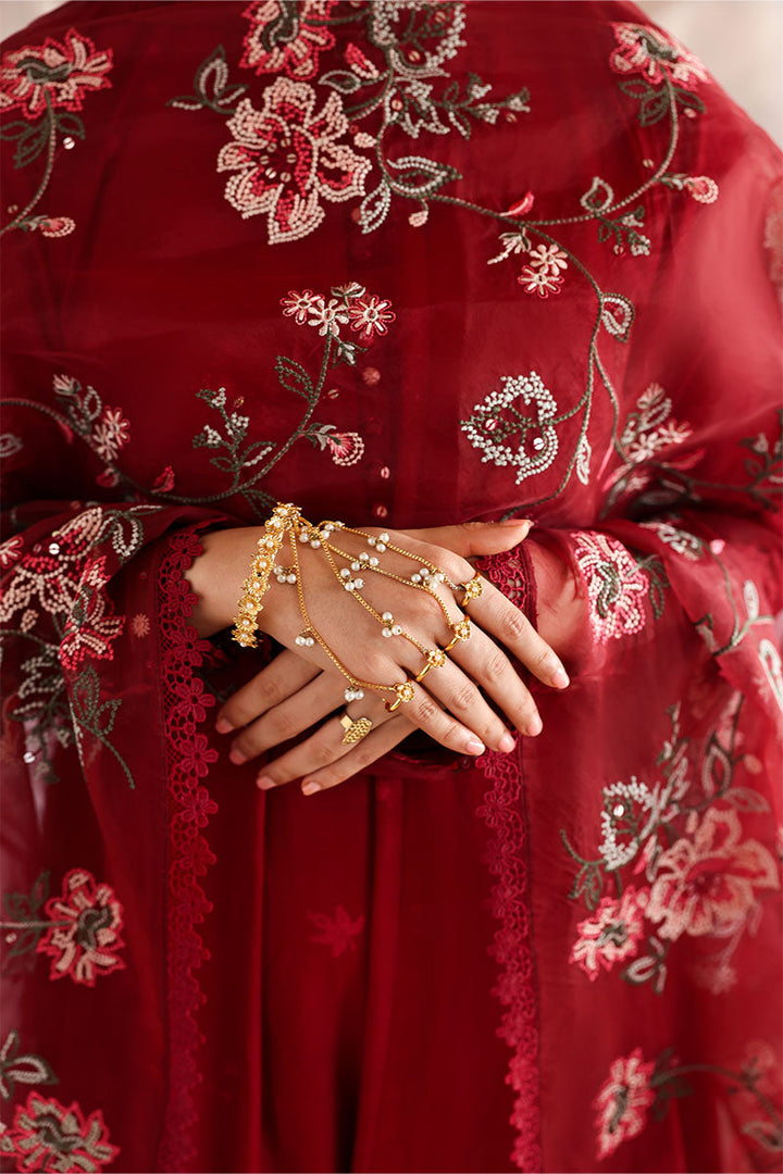 Cross Stitch - Lawn Rouge Flare Unstitch Suit For Women - 3 Piece