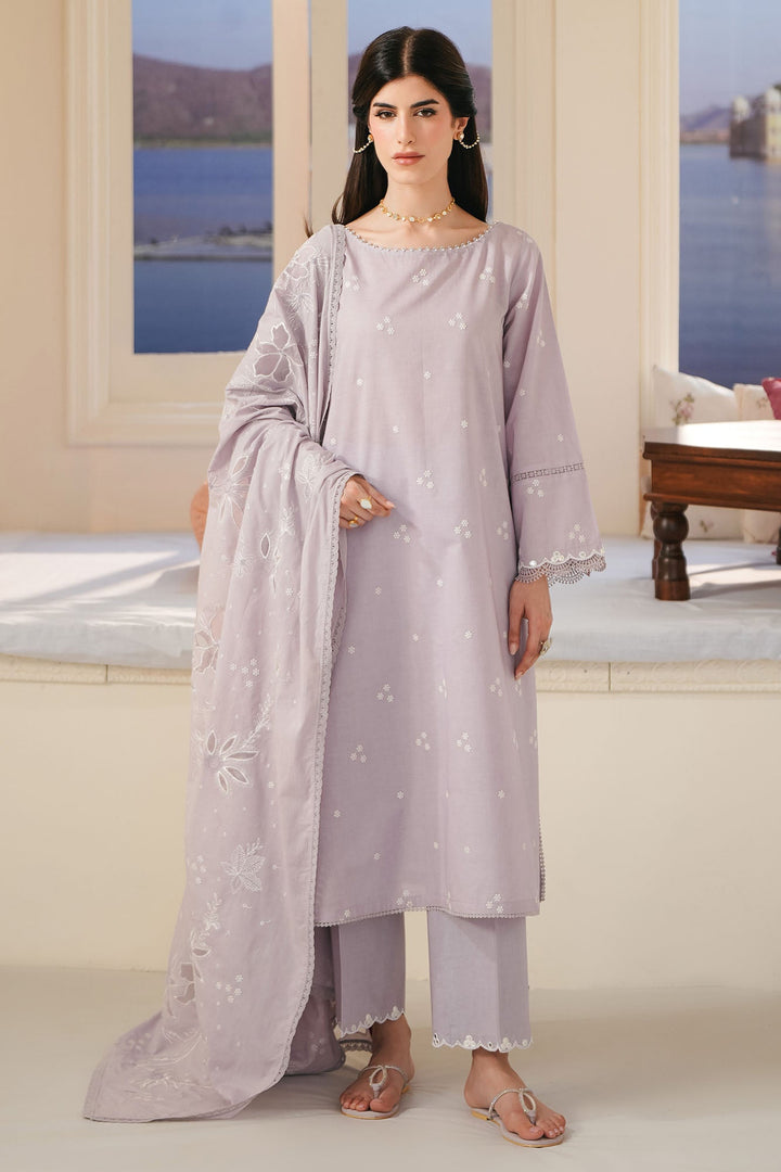 Cross Stitch - Orchid Petal Lawn Embroidered Suit For Women - 3 Piece - Studio by TCS