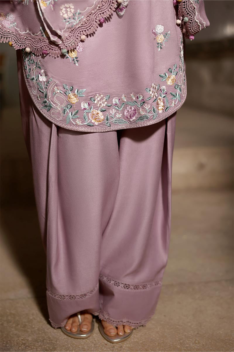 Cross Stitch - Mauve Mist - Marina Embroidered Suit - 3 Piece - Unstitch