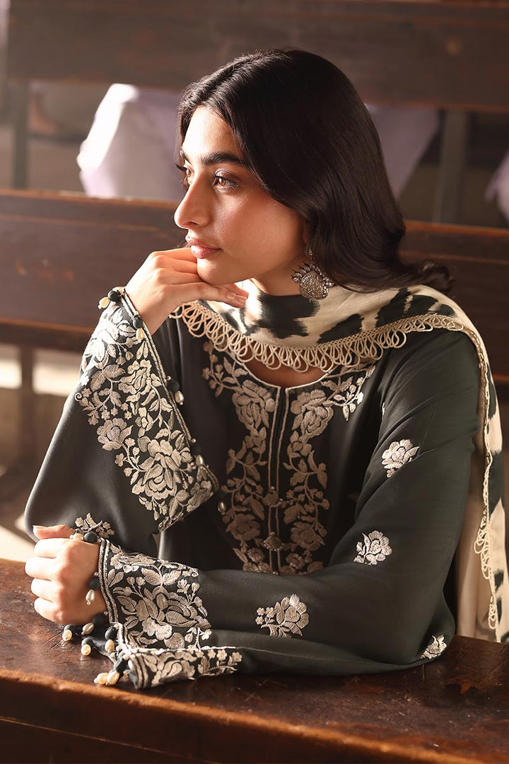 Cross Stitch - Vintage Gray - Linen Embroidered Suit - 3 Piece - Unstitch