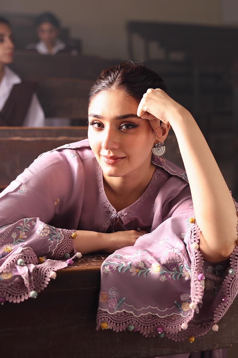 Cross Stitch - Mauve Mist - Marina Embroidered Suit - 3 Piece - Unstitch