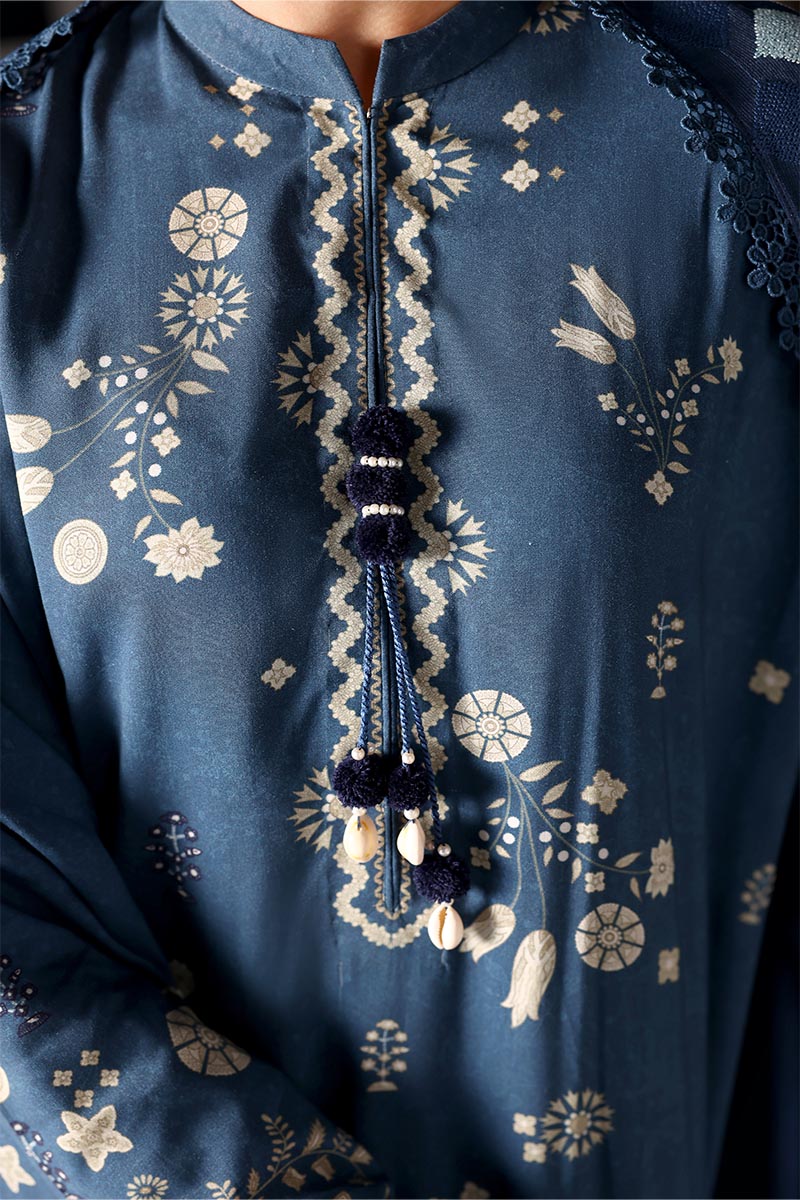 Cross Stitch - Dreamy Dune - Linen Printed Suit - 3 Piece - Unstitch