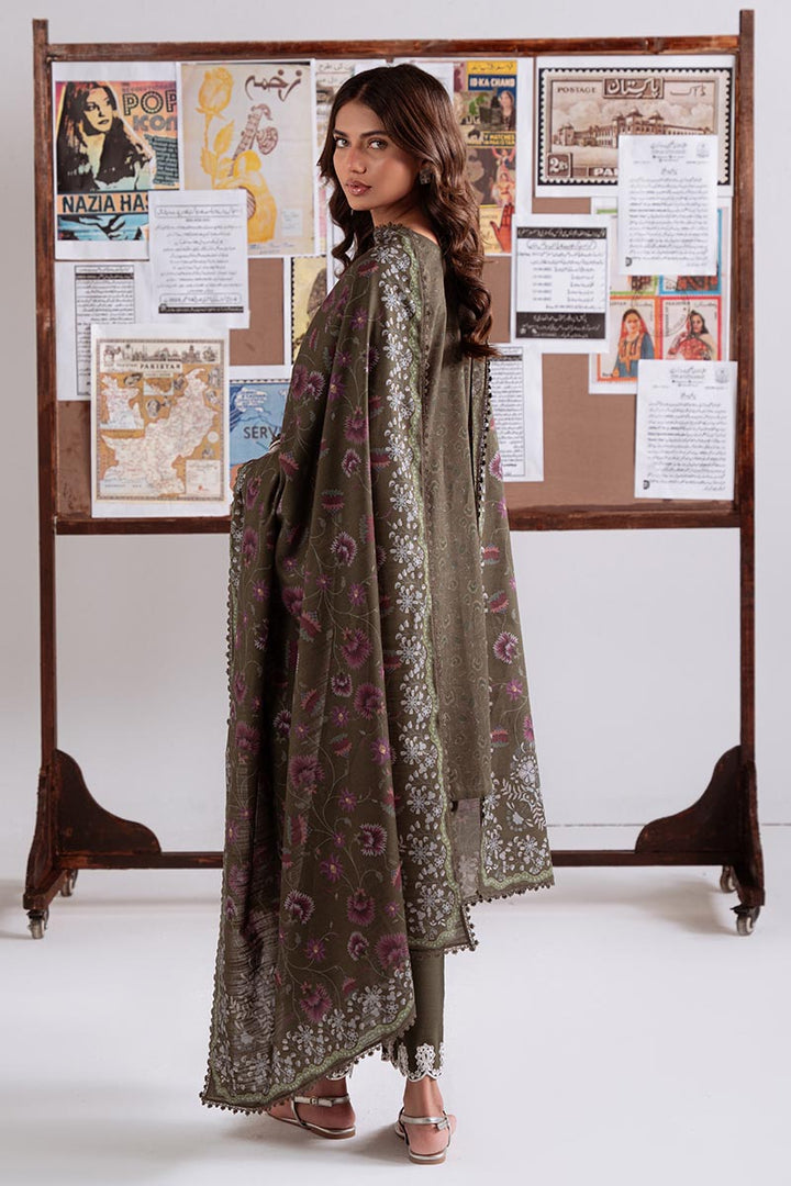 Cross Stitch - Olive Charm - Khaddar Printed Suit - 3 Piece - Unstitch