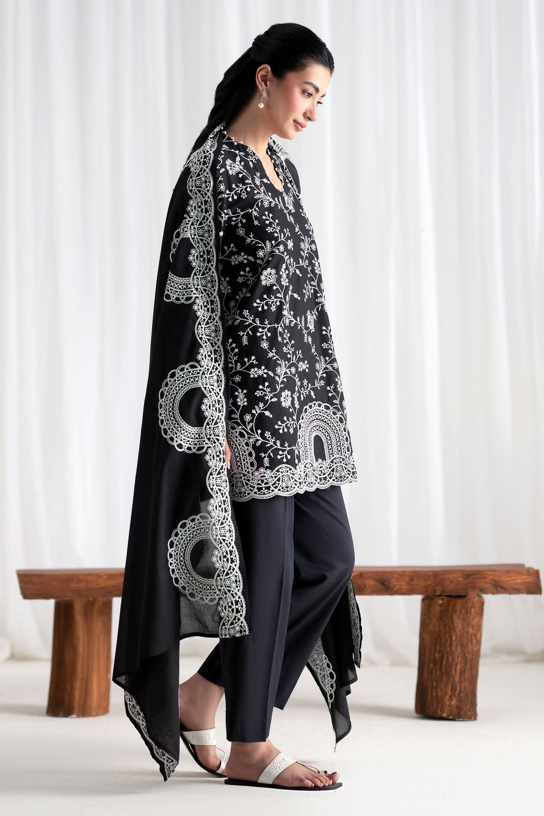 Cross Stitch Whisper Beak 2 Piece Suit Black