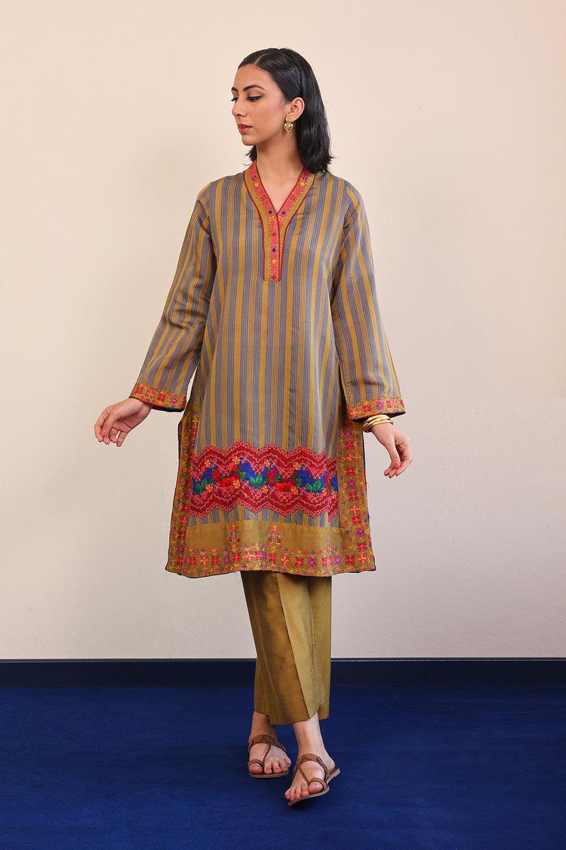 Generation - Morocon Kaftaan 2-Piece - Mustard - Cotton