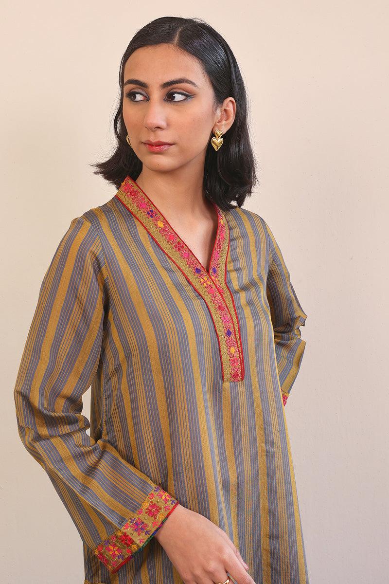 Generation - Morocon Kaftaan 2-Piece - Mustard - Cotton