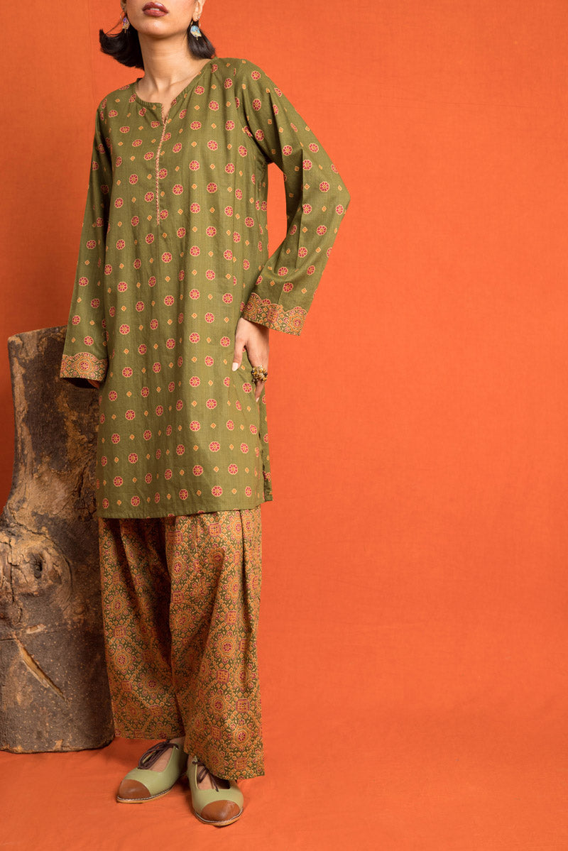 Generation - Ajrak Print Blocked - Cambric - 2 Piece