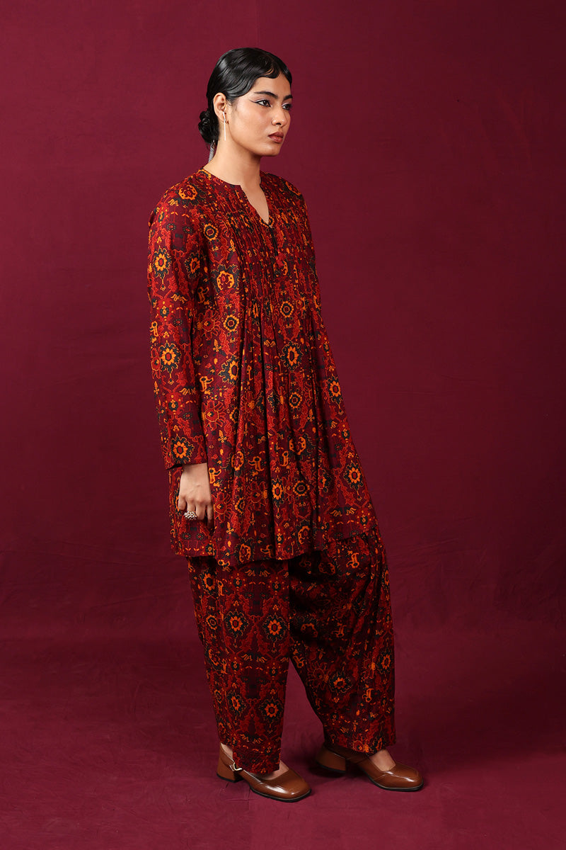 Generation - Qaleen Flared 2 Piece - Cambric - Maroon