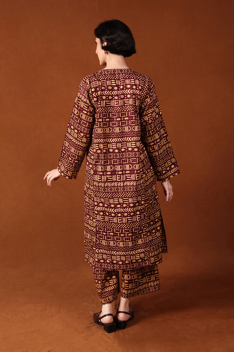 Generation - African Safari - Cambric - Maroon - 2 Piece