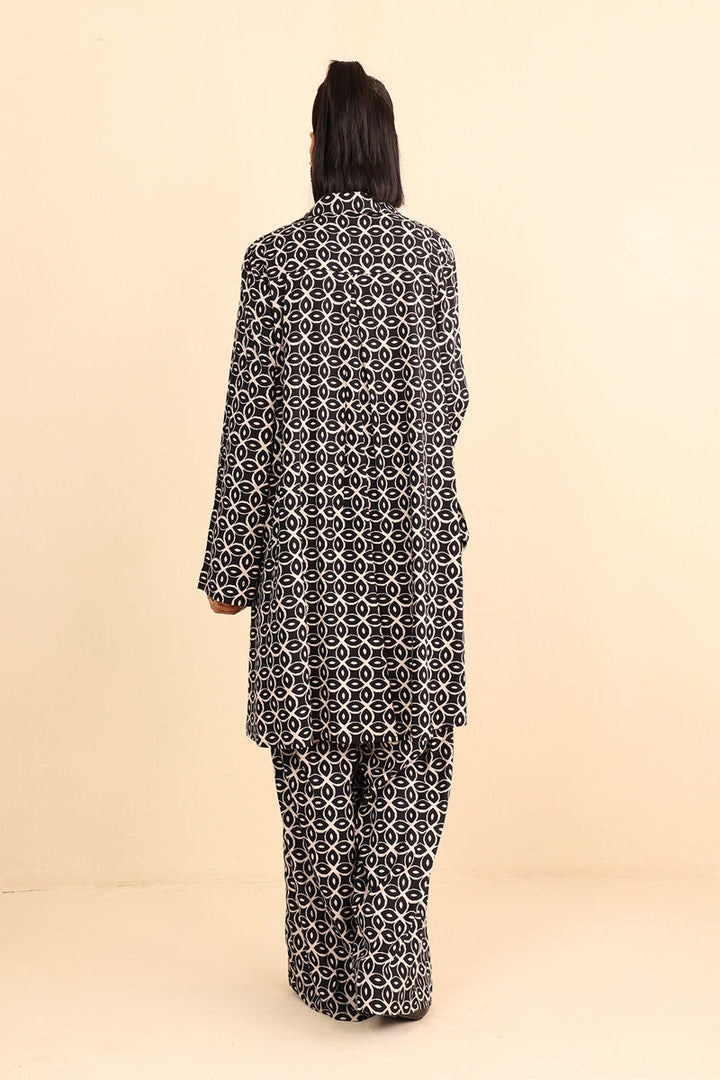 Generation - Collared Zawiya 2 Piece Set - Cambric - Black