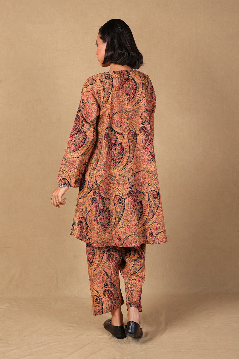 Generation - Embroidered Boho Paisley 2 Piece - Cambric - Black