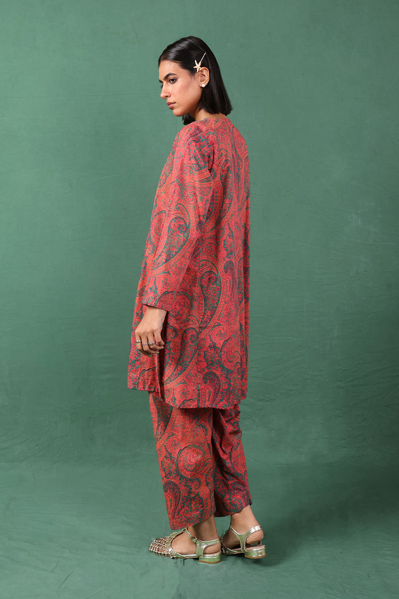 Generation - Embroidered Boho Paisley 2 Piece - Cambric - Black