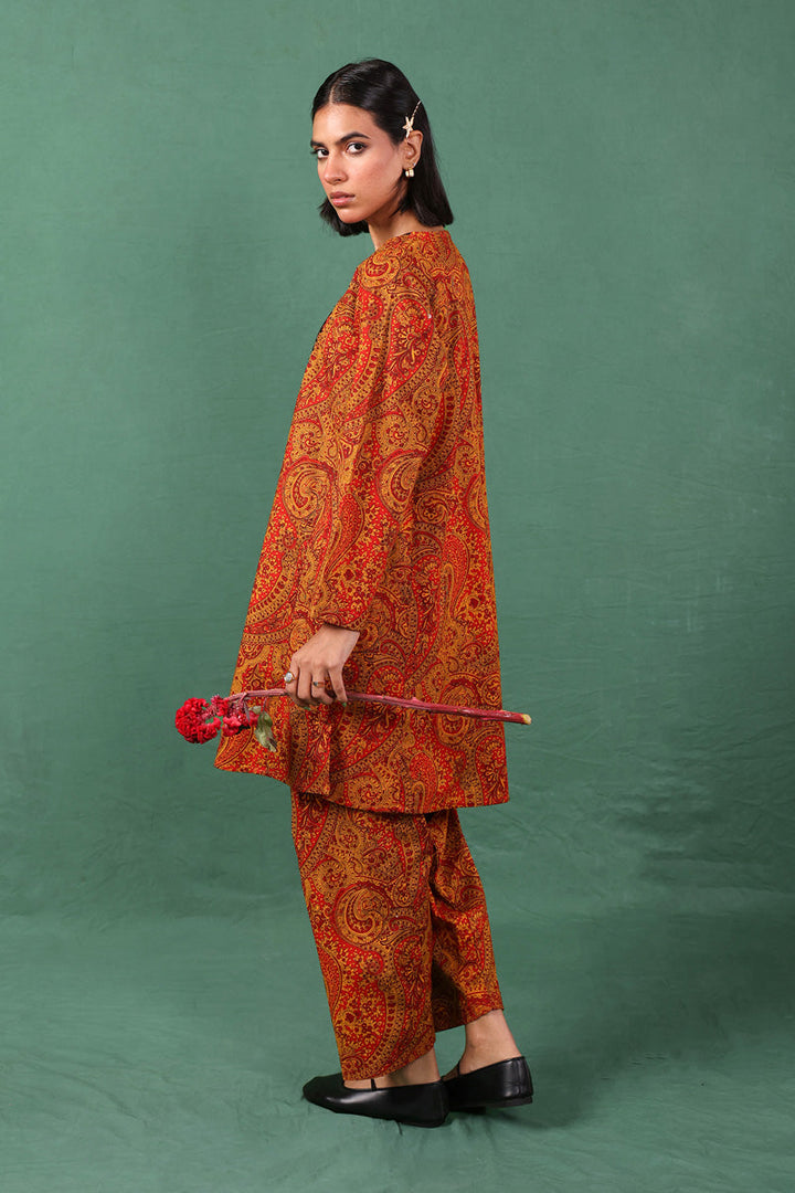 Generation - Embroidered Boho Paisley 2 Piece - Cambric - Black