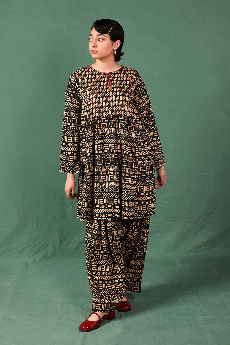 Generation - Printed African Safari - Cambric - Maroon - 2 Piece