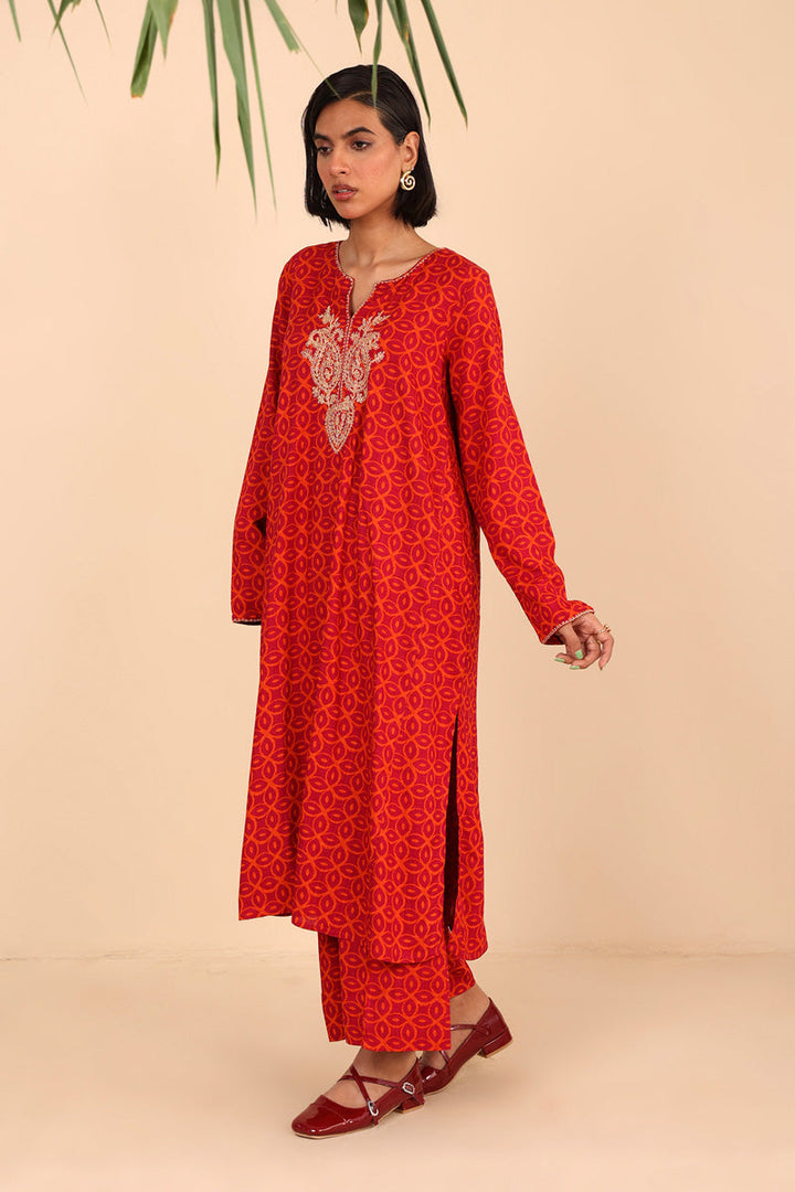Generation - Embroidered Zawiya 2 Piece - Cambric - Black
