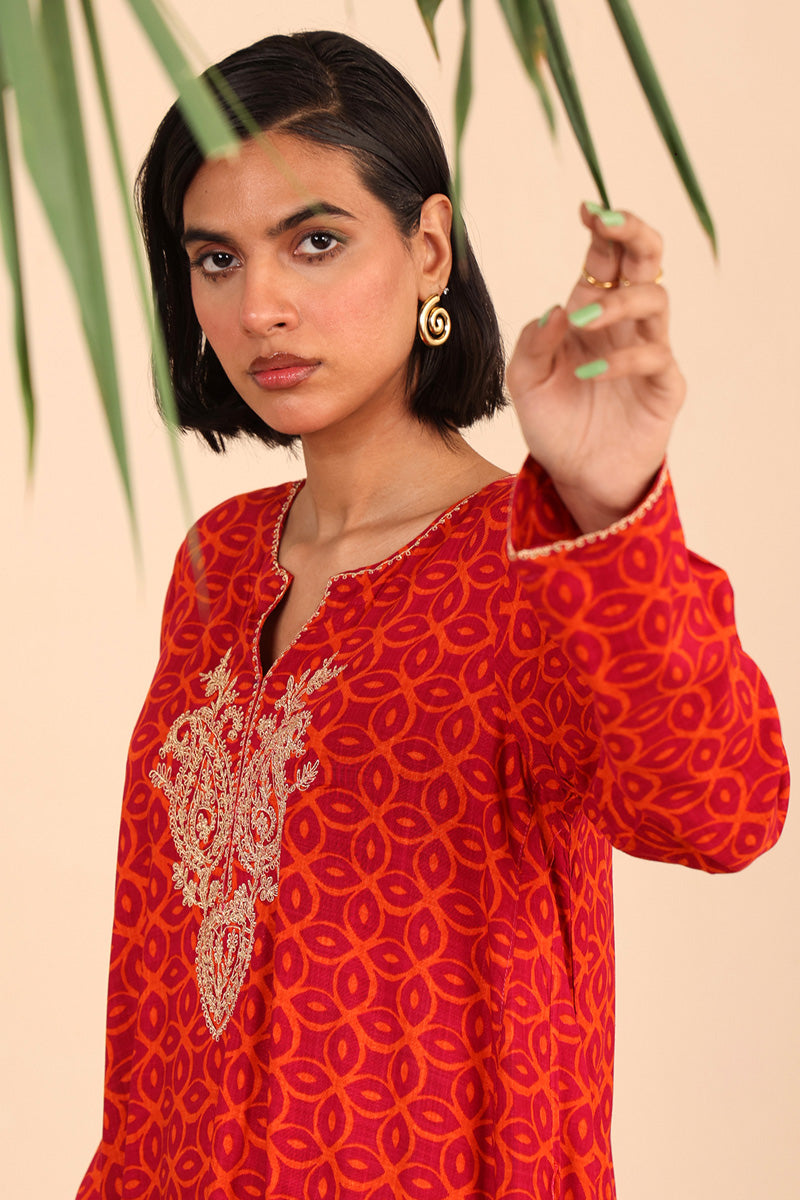 Generation - Embroidered Zawiya 2 Piece - Cambric - Black