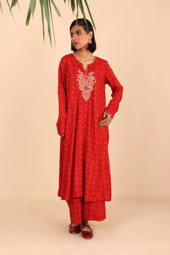 Generation - Embroidered Zawiya 2 Piece - Cambric - Black